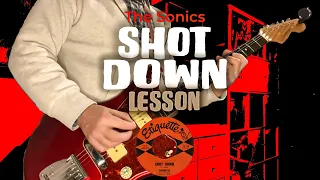 Shot Down -  LESSON - The Sonics - 1965 🎸