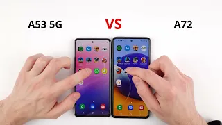 SAMSUNG A53 5G vs A72 SPEED TEST