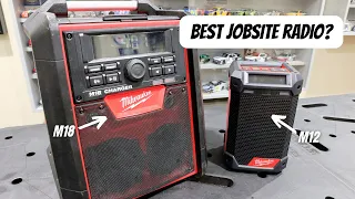 Milwaukee M18 Jobsite Radio (2792-20) vs Milwaukee M12 Radio (2951-20) | Best Bluetooth Radio?