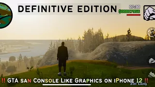 GTA San DEFINTIVE Edition Mobile Looks Like PS4 gameplay on iPhone 12