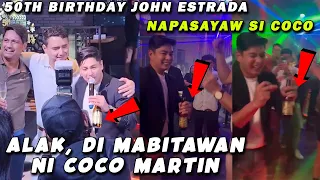 Coco Martin at Julia Montes at mga bigatin na artista Naki-Party sa Birthday ni John Estrada