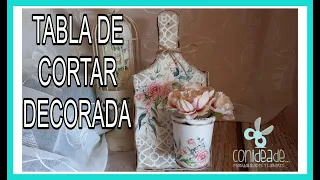 Mira 👀 que Idea para Decorar una Tabla de Cocina con Decoupage