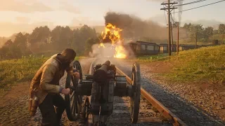 CAN YOU STOP THE TRAIN WITH A CANNON in Red Dead Redemption 2?