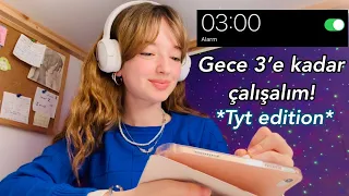 GECE 03:00E KADAR DERS ÇALIŞMAK🌟YKS DERS ÇALIŞMA GÜNLÜĞÜM…Ecre Ay