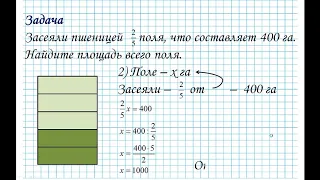 Нахождение числа по его дроби