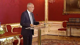 27.05.2019 - Statement Alexander Van der Bellen - Kanzler Löger / Misstrauensvotum / Ibiza-Video HC