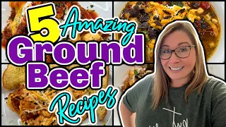 5 MOUTH-WATERING GROUND BEEF Recipes will BLOW Your MIND! | QUICK & EASY Dinner Ideas!