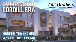 Luxury Townhome w/Rooftop Cordillera, Toll Brothers, Renata, Summerlin, Las Vegas $621,995, 2,154ft