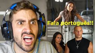 FAMOSOS GRINGOS que falam PORTUGUÊS ( Português reage )