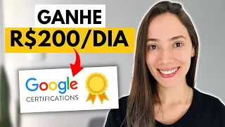 Como GANHAR R$200 por dia com certificados GRATUITOS do Google