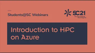 VSCC21: Introduction to HPC on Azure