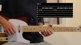 John Mayer - Gravity Intro and Main Solo + Tabs How to play