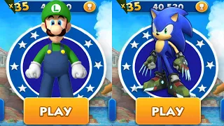 Tag with Ryan vs Sonic Dash - Luigi vs Sonic Dash Boscage Maze - Run Gameplay