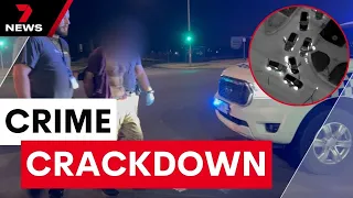 Gang members among 50 suspects arrested in a school holiday youth crime blitz | 7 News Australia