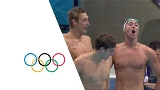 France Win Gold  In 4x100m Freestyle Relay Final | London 2012 Olympics