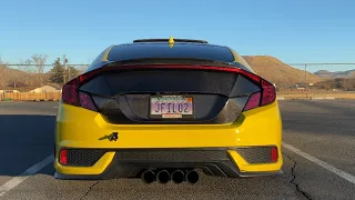 Best sounding exhaust setup for 10thgen si (Prl fp/dp, map performance catback race muffler)