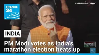 Prime Minister Modi votes as India's marathon election heats up • FRANCE 24 English
