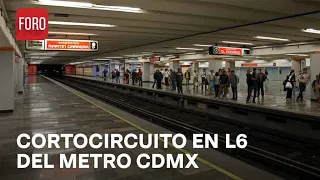 Metro CDMX; Cortocircuito ocasiona servicio provisional en Línea 6 - A las Tres