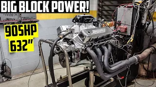 900HP 632" Big Block Chevy Dyno Day! - Pump Gas Monster