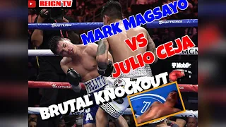 Mark Magsayo Brutal KO of Julio Ceja | MAGSAYO VS CEJA AUGUST 2021🔥🥊