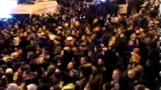 Киев Евромайдан 25 ноября 2013 года Беркут и провокаторы Прослушка