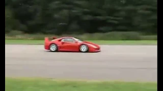 Ferrari F40 vs Lamborghini Murcielago. Rolling Drag Race over 300 km/h