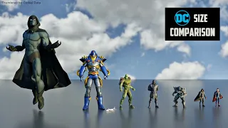 DC Universe Size Comparison 3D | 3d Animation Comparison