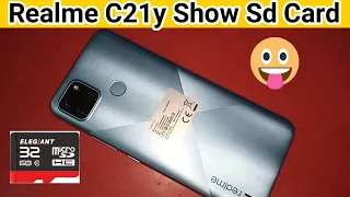 Realme c21y show sd card or Memory Card