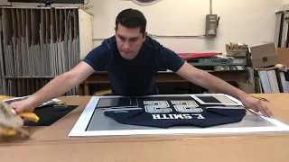 HOW TO FRAME A JERSEY|COMO ENMARCAR UNA PLAYERA