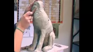 Sallie Wakley Sculpting A Hare