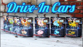 Disney Cars Drive In Vehicles Unboxing & Review! (Mike, Sulley, Woody, Buzz, Hamm, Flik, PT Flea)