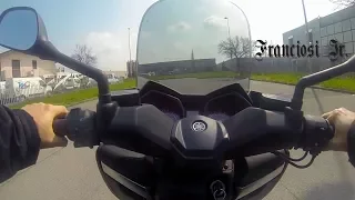 GOPRO POV RIDING A YAMAHA X-MAX 400 ABS 2016 WITH AN AKRAPOVIC EXHAUST