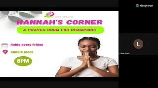 Hannah's Corner - Virtual Prayer Room For Champions.