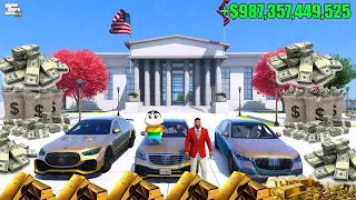 FRANKLIN AND SHINCHAN BECOME RICH AND BUYING GOLDEN CARS IN GTA 5