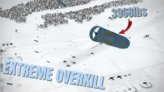 Airfield Bombed with 800000lbs Bombs & Extreme Overkill! V172 | IL-2 Sturmovik Flight Sim Crashes