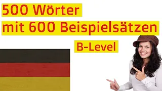 German Word List:  intermediate level : review  500 words and sentences