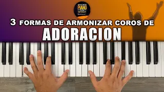 3 FORMAS DE ARMONIZAR COROS DE ADORACION (lentos)