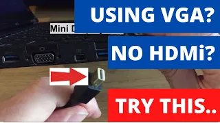 No HDMi OUTPUT on Your Laptop? Try This!