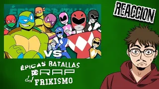 MI REACCIÓN A LAS EPICAS BATALLAS DE RAP DEL FRIKISMO T3 | TORTUGAS NINJA VS POWER RANGERS