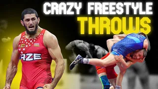 5 Minutes of Crazy Freestyle Wrestling Throws