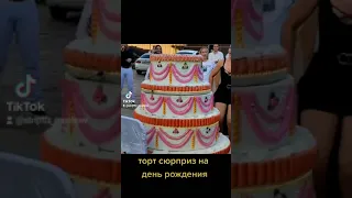 большой торт сюрприз на день рождения со стриптизом внутри