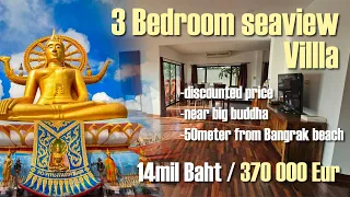 3 Bedroom seaview villa for sale in Bangrak of Koh Samui Thailand