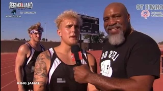 All Men's 100m Dash Races! Jake Paul Cheats in The CHALLENGER GAMES full footage