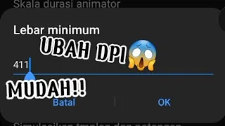 Cara ubah lebar minimum/DPI di hp samsung