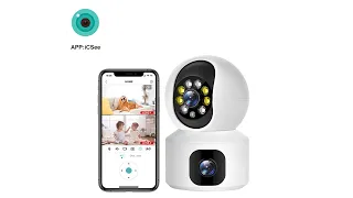 How to connect dual lens WiFi smart camera with icsee app