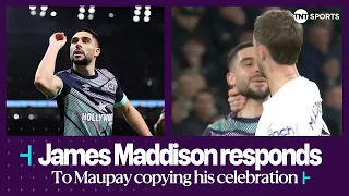 "He hasn't scored enough goals to have his own celebration" 👀 - Maddison responds to Maupay 🎯