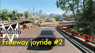 (opposite route) California Freeway Joyride #2 | Watch Dogs 2