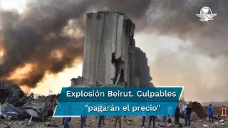 Responsables de explosión en Beirut van a pagar el precio, advierten en Líbano