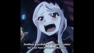 Shalltear bloodfallen cry's - Overlord season 4 😯😮😮😅