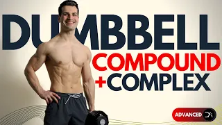 40 min HIGH IMPACT FULL BODY DUMBBELL Workout (BUILD MUSCLE & BURN FAT)